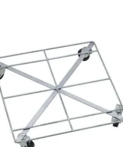 Store firkantede flettede rattan kurve / krukker - M/U Hjul