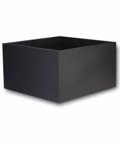 Store firkantede krukker i aluminium / Antrazit - 12 modeller