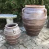 Store hårdtbrændte ironstone Lerkrukker / keramik krukker i sæt
