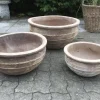 Store lave terracotta krukker / Antik look
