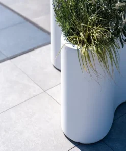 Store organic plantekasser i glasfiber - Udendørs + Indendørs