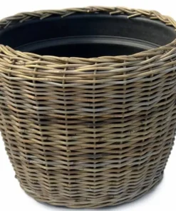 Store rattanpotter / pilepotter med indsats - Ø.55 - (Drypot)
