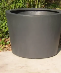 Store runde krukker i antrazit - Ø.95cm + Ø.120cm + Ø.150