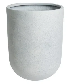 Stort sæt krukker i lysegrå fiberstone - H.105xØ.85cm