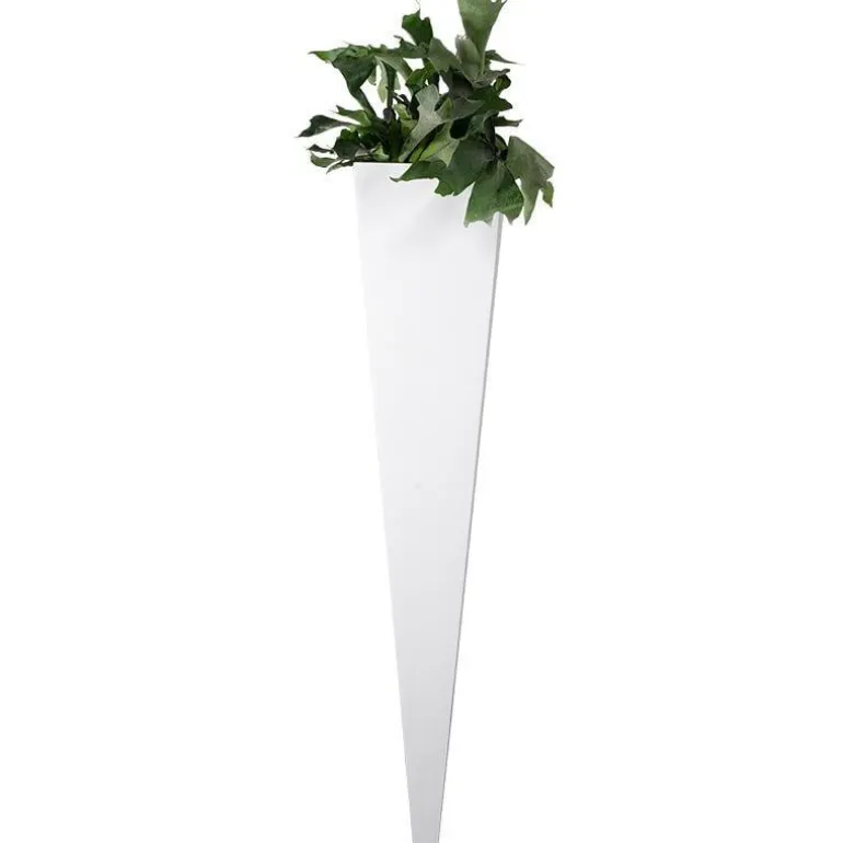 Vægkrukke i sandstone look - 150cm - hvid + grå + antrazit