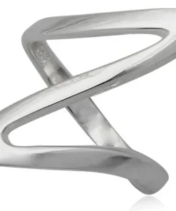 Z twist sølvfingerring